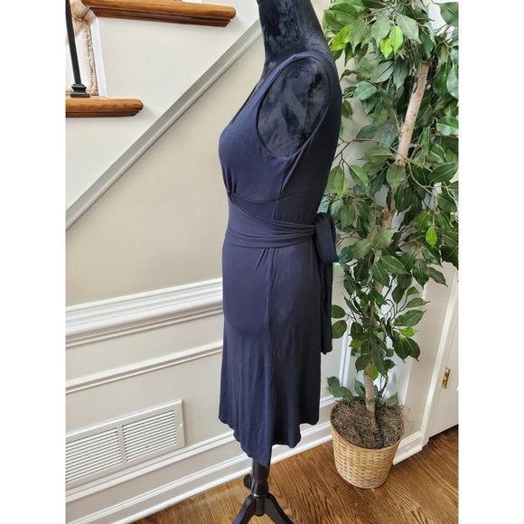 Pip & Vine Women's Blue Rayon Scoop Neck Sleeveless Knee Length Dress Size Small - Picture 6 of 11